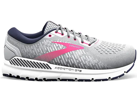 Women's Brooks Addiction GTS 15, Oyster/Peacoat/Lilac Rose, 9.5 2E Extra Wide