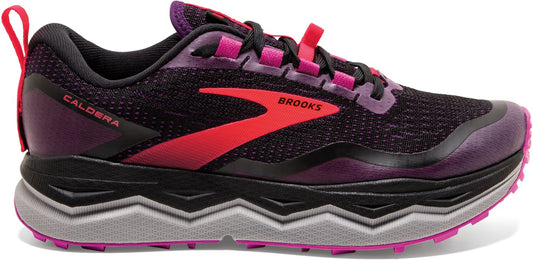 Women's Brooks Caldera 5, Black/Fuchsia/Purple, 9 B Medium