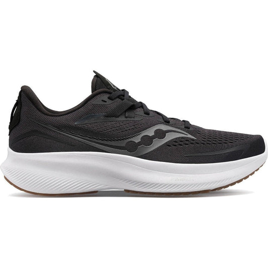Men's Saucony Ride 15, BLACK/GUM, 13 D Medium