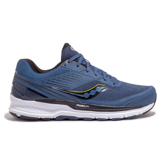 Men's Saucony Echelon 8, Storm/Black, 8 2E Wide