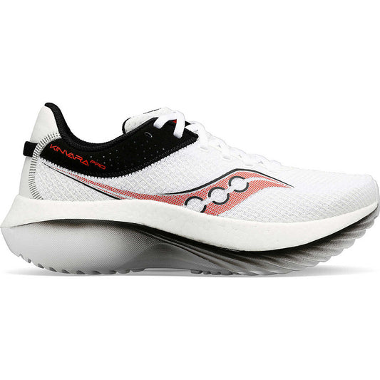 Men's Saucony Kinvara Pro, White/Infrared, 13 D Medium