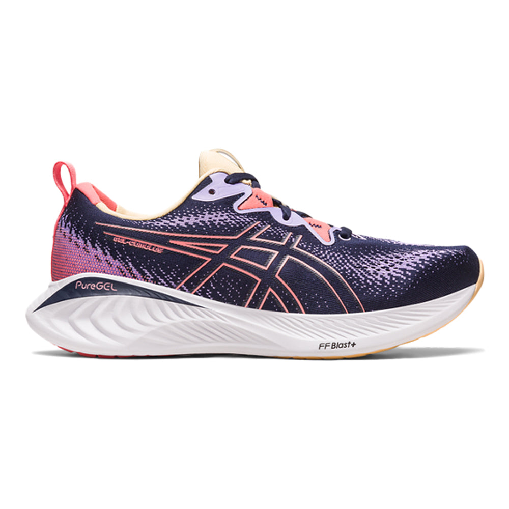 Women's Asics Gel-Cumulus 25, Midnight/Papaya, 7 B Medium