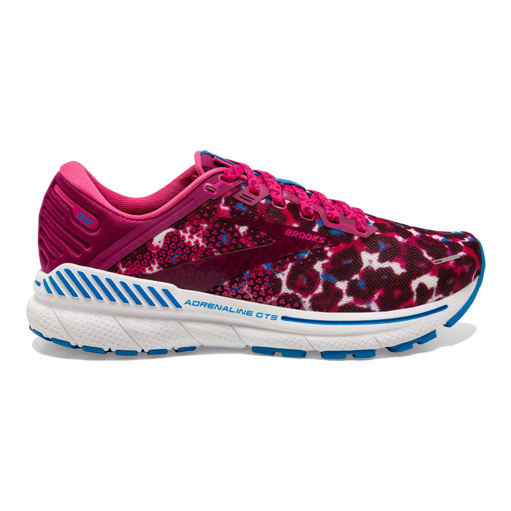 Women's Brooks Adrenaline GTS 22, Magenta/White/Raspberry, 9.5 B Medium