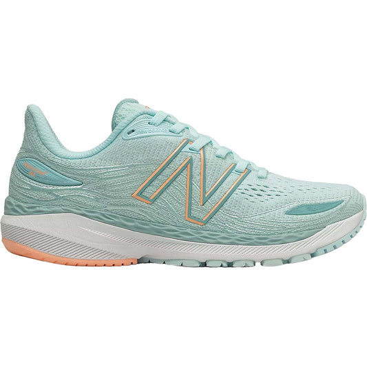 Women's New Balance Fresh Foam X 860v12, Pale Blue Chill/Light Mango, 12 B Medium