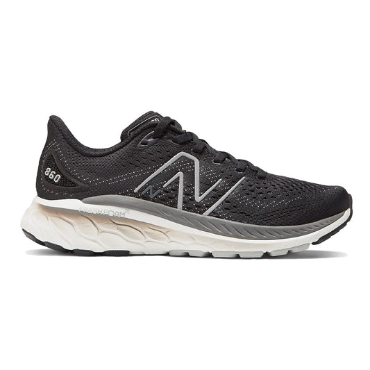 Women's New Balance Fresh Foam X 860v13, Black/Castlerock, 7.5 D Wide