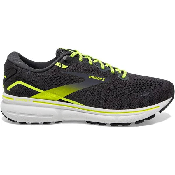 Women's Brooks Ghost 15, Ebony/White/Nightlife, 8.5 B Medium