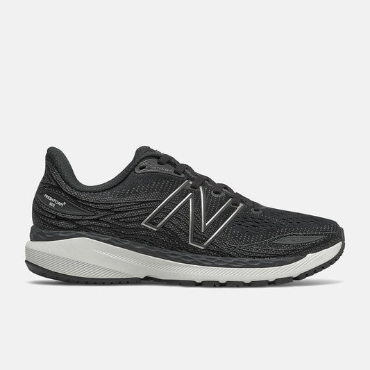 Women's New Balance Fresh Foam X 860v12, Black/White, 8 D Wide